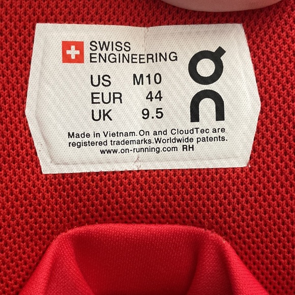 ON Mens Sz 10 sneaker boots maroon NEW - Picture 6 of 13